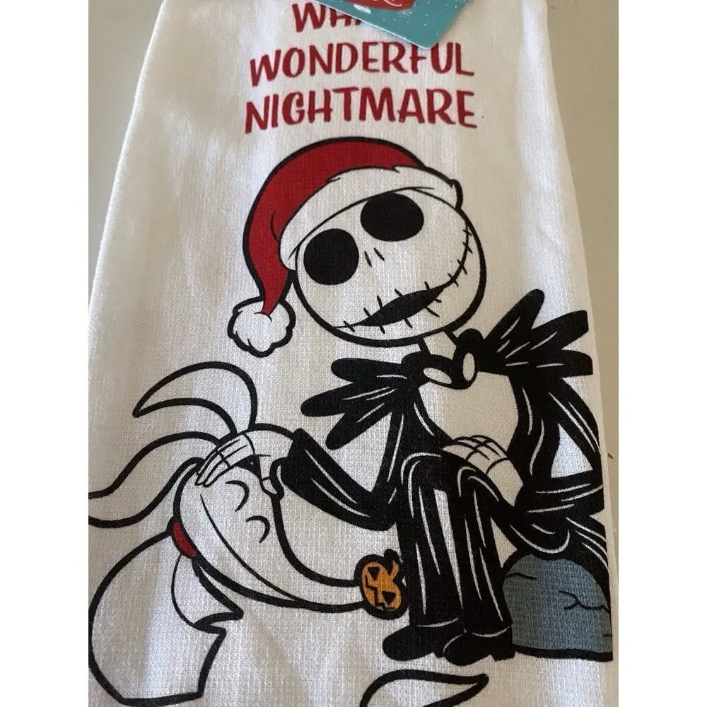 2 Pack‎ Disney Jack Skellington Zero Nightmare Before Christmas Kitchen Towels